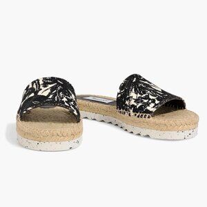 NWT! Stella McCartney Fanana Embroidered Canvas Espadrille Slides Size 7B/37